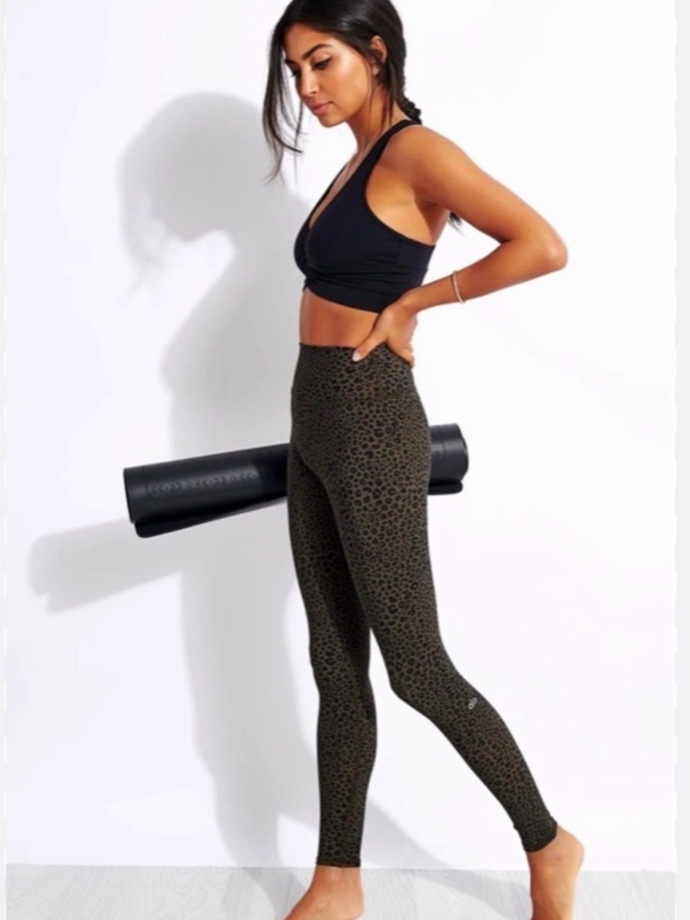 Alo Vapor High-Waist Leopard-Print Leggings